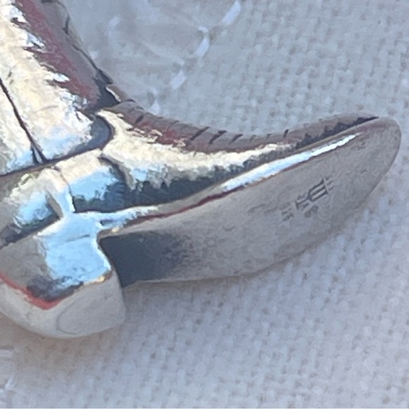 James Avery Silver western Cowboy Boot Charm - Picture 7 of 7